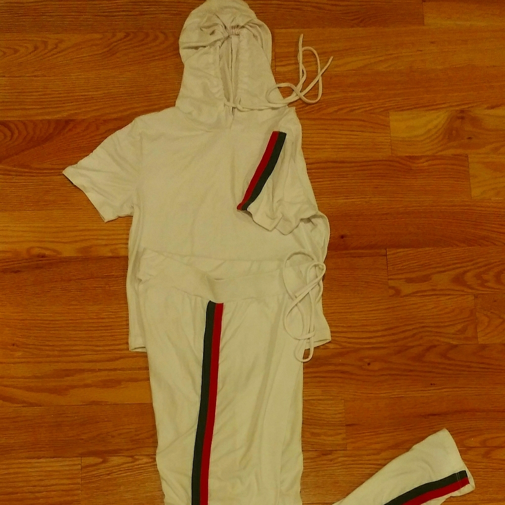White 2pc Jumpsuit